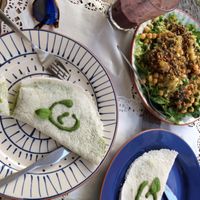 tapioka and salad  at The Food for Real in Lisbon