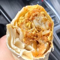 2022.APRIL20- Vegano Breakfast Burrito CHEF FORGOT tomato,onion,cilantro,none to be found. BEGINNING   at La Charrita in Santa Clarita