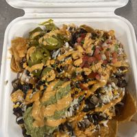 YO WTF- look at my first nacho picture vs. this one now. THEY STEPPED IT UP on the vegan nachos   at La Charrita in Santa Clarita