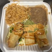 Vegan chimichanga  at La Charrita in Santa Clarita