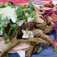 nopales taco a la carte at La Charrita in Santa Clarita