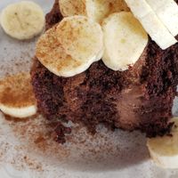 Raspberry chocolate cake Vegan at La Charrita in Santa Clarita