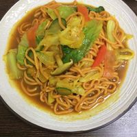 Curry noodles at Yáng Lǎo Diē SùShí 楊老爹素食 in Taichung