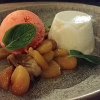Coconut panacotta at Assaggini in Mornington