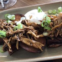 Sweet potato, mushroom and onions at Assaggini in Mornington