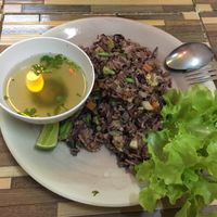 Fired Rice with 4 vegetables  at Bee Vegan in Chiang Mai