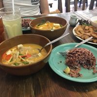 260 baht for all this at Bee Vegan in Chiang Mai