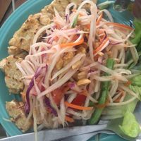 Papaya salat  at Bee Vegan in Chiang Mai