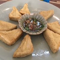Fried Tofu Starters  at Bee Vegan in Chiang Mai