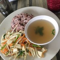 Bean Sprout Tofu Stirfry at Bee Vegan in Chiang Mai