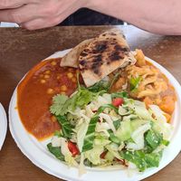 Curry and dalh at Hariprasad Samosa & Curry in Krakow