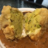 Potato pea and chilli at Hariprasad Samosa & Curry in Krakow