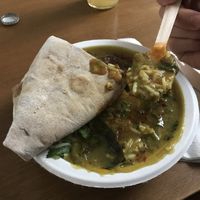 Pea stew at Hariprasad Samosa & Curry in Krakow