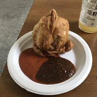 Samosa at Hariprasad Samosa & Curry in Krakow