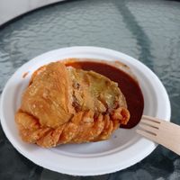 Samosa at Hariprasad Samosa & Curry in Krakow