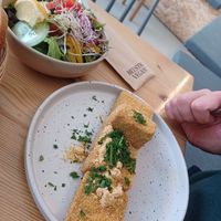Cheese croquettes and salad, main at Knol & Kool Bistro & Superet in Ghent