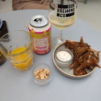 This fried oyster mushroom is seriously good at Knol & Kool Bistro & Superet in Ghent