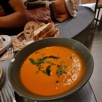 Small tomato soup at Knol & Kool Bistro & Superet in Ghent