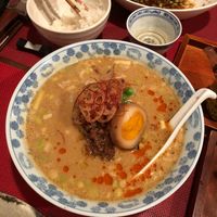 Tantanmen Ramen and Vegan ‘egg’ at Saizencyuka anzu in Nagoya