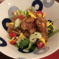 Soy "Pork” and veggies at Saizencyuka anzu in Nagoya