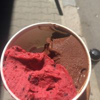 Fruits of the forest, chocolate  at Gelateria Naturale in Sofia