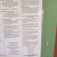 Menu at The Greenery Cafe in Lihue