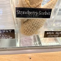 Vegan sorbet options   at Kaleidoscope Coffee  in Point Richmond