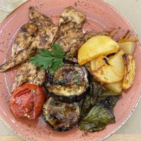 Heirs with veggies  at Taberna La Buganvilla in Algeciras