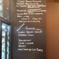 wall menu at Dello Mano in Brisbane