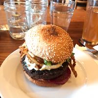 heart burger- so good at Heart Bar in Portland