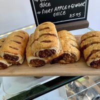 Vegan sausage rolls at Retreat Kitchen in Richmond Upon Thames