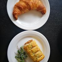 Vegan croissant and sausage roll at Retreat Kitchen in Richmond Upon Thames