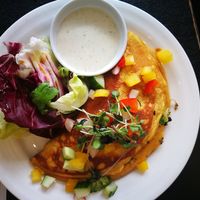 Vegan fritata at Retreat Kitchen in Richmond Upon Thames
