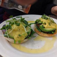 English breakfast mufin at Retreat Kitchen in Richmond Upon Thames