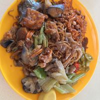 Mixed veggies noodles   at  Xiao Fu Vegetarian - Chai Chee in East Singapore