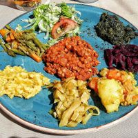 Vegan platter at Naomi Restaurant & Bar in Bergen