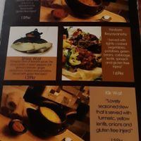 Vegan menu at Naomi Restaurant & Bar in Bergen