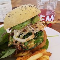 Vegan burger at Hope in Paris