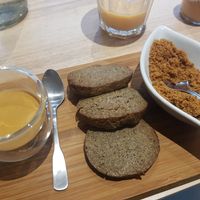Coffee and black sesame biscuits  at Hope in Paris