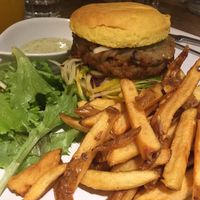 Delicious Burger and fries  at Hope in Paris