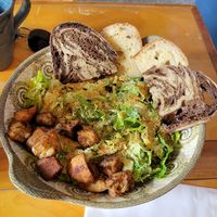 Caesar (delicious besides the croutons) at Rock Hill Bakehouse Cafe in Glens Falls