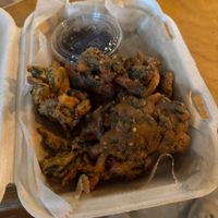 Pakistani fritters  at Rock Hill Bakehouse Cafe in Glens Falls