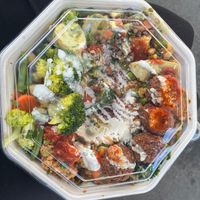 Salad Box with Falafel. at Go Falafel - Deansgate in Manchester