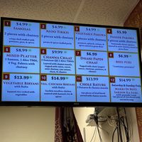 Menu  at IndianStyle in Billerica