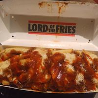 Dirty fries at Lord of the Fries - Hindley St in Adelaide