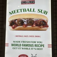 New meatball sub!  at Lord of the Fries - Hindley St in Adelaide