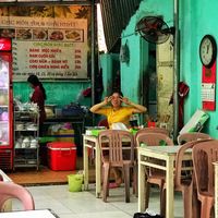 When the lady saw me taking photos she started laughing and doing poses 😂❤️ at Moc Nhien in Hue