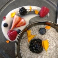 chia pudding infused with lemon  at The Boss's Daughter in Sorrento