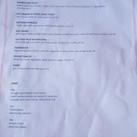 Vegan menu available at The Boss's Daughter in Sorrento