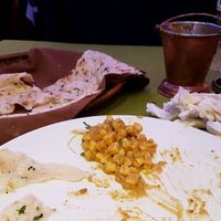 The leftover paneer from my mixed vegetable curry. at Ganesh Indian Cuisine in Da Lat